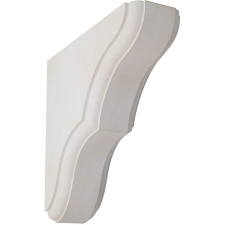 Ekena Millwork 1 3/4"W x 5 1/2"D x 5 1/2"H Stratford Wood Vintage Decor Bracket, Chalk Dust White BKTWD02X06X06STWH